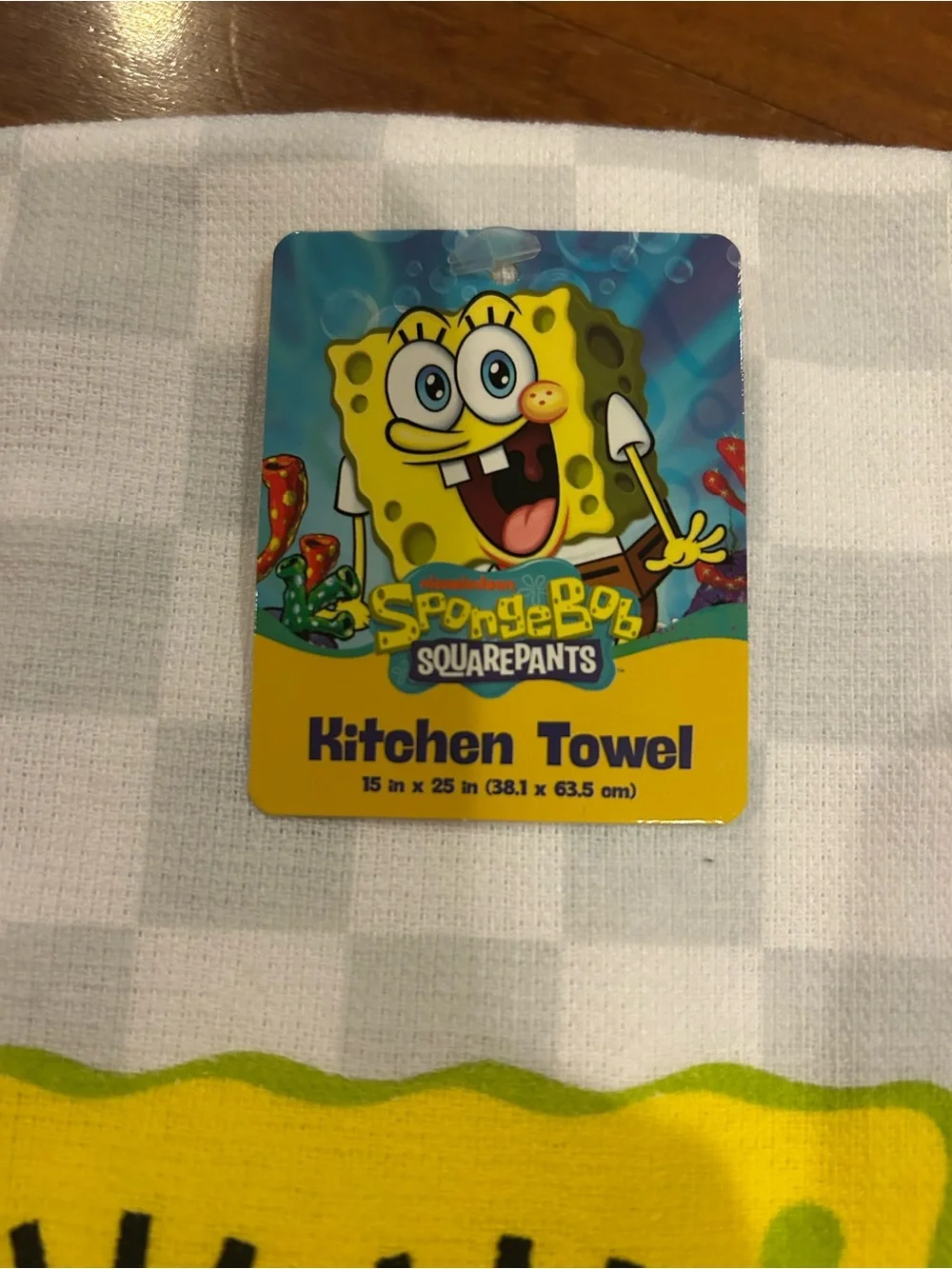 SpongeBob Squarepants Yellow & Blue Oven Mitt and Towel Set